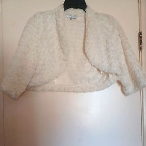 ❤️CREAM Bolero, Wedding, Special Occasion, Party, Winter Size Large